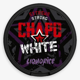 Woreczki Nikotynowe Chapo White - Liquorice Strong 16,5mg 