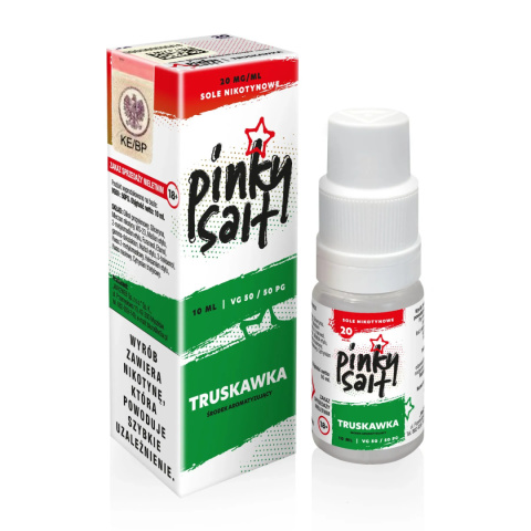 Liquid Pinky Vape Salt - 10ml Truskawka 20mg | E-LIQ