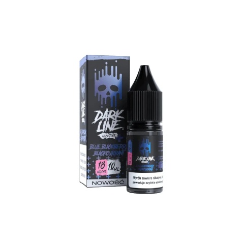 Liquid Dark Line Nicotine+ 10ml - Blue Blackberry Blackcurrant 18mg | E-LIQ