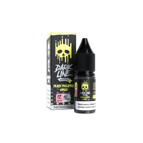 Liquid Dark Line Nicotine+ 10ml - Peach Pineapple Mango 12mg | E-LIQ