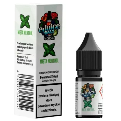 Liquid EJUICE Salt 20mg 10ml - Mięta Menthol | E-LIQ