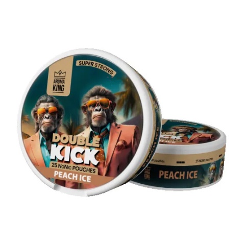 Woreczki Nikotynowe Aroma King Double Kick - Peach Ice 10mg NoNic | E-LIQ