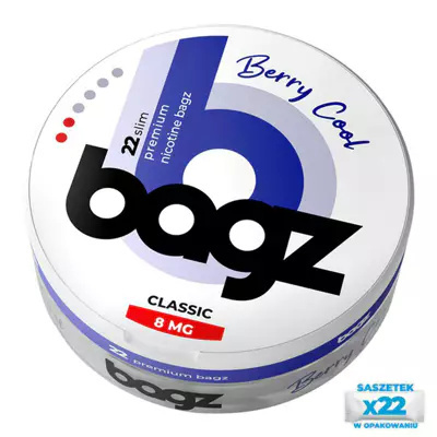 Woreczki Nikotynowe BAGZ - Berry Cool Classic 8mg | E-LIQ