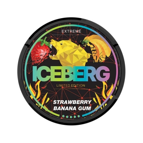 Woreczki Nikotynowe ICEBERG - Strawberry Banana Gum Extreme 50mg | E-LIQ