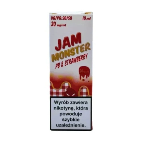 Liquid MVL Jam Monster 10ml 20mg - PB & Strawberry | E-LIQ