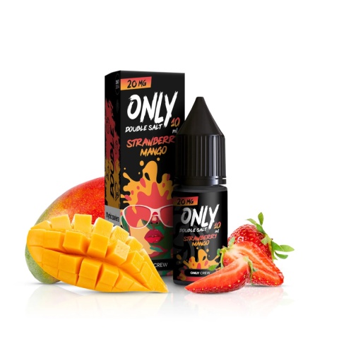 Liquid Only Double Salt 10ml - Strawberry Mango 20mg | E-LIQ