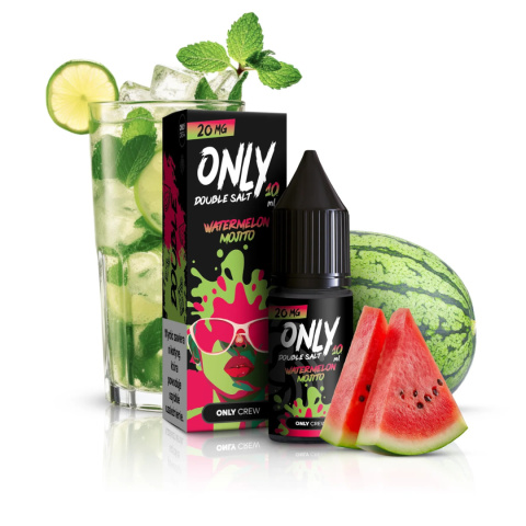 Liquid Only Double Salt 10ml - Watermelon Mojito 20mg | E-LIQ