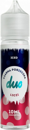 Longfill DUO ICED koncentrat 10/60ml - CZARNA PORZECZKA LICZI 