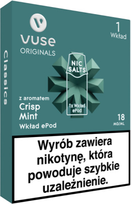 Vuse ePod Crisp Mint 18mg /ml (1 szt.) 