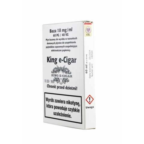 Shot Baza King e-Cigar 60ml 60/40 - 18mg 6x10ml | E-LIQ