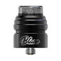 THC Blaze Solo RDA Atomizer 2ml Silver Black | E-LIQ