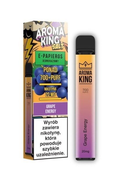 Jednorazowy E-Papieros Aroma King Grape Energy 20mg - Bomami