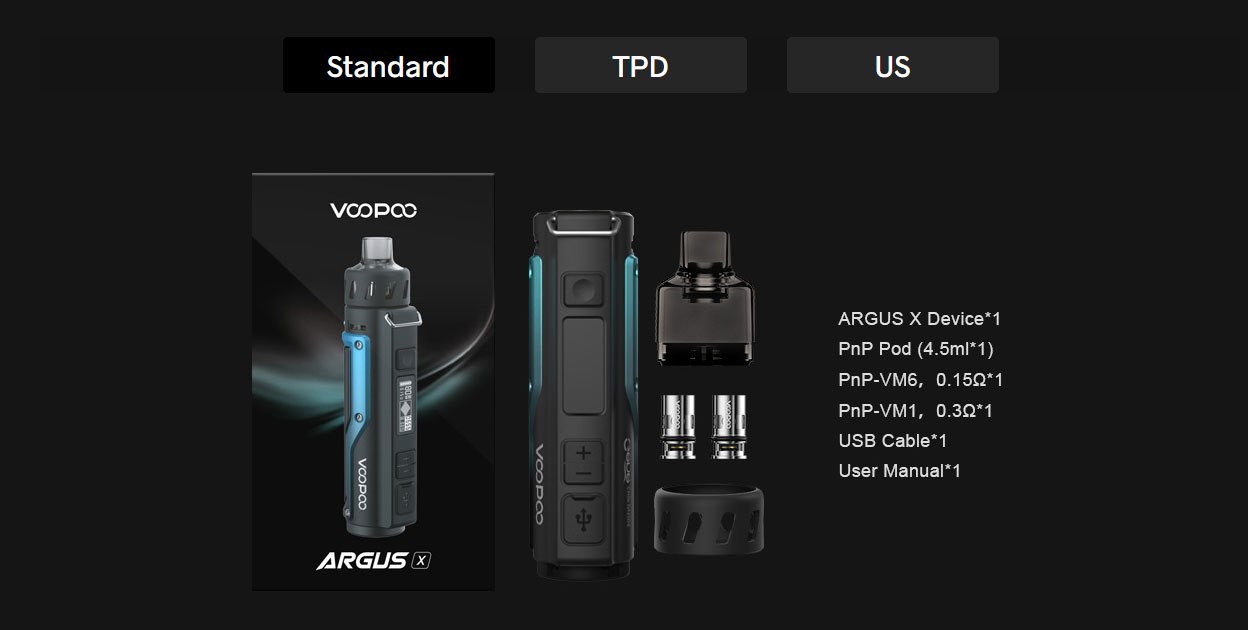VOOPOO Argus X 18650 80W Mod Pod Kit - Mobilny Vapeshop